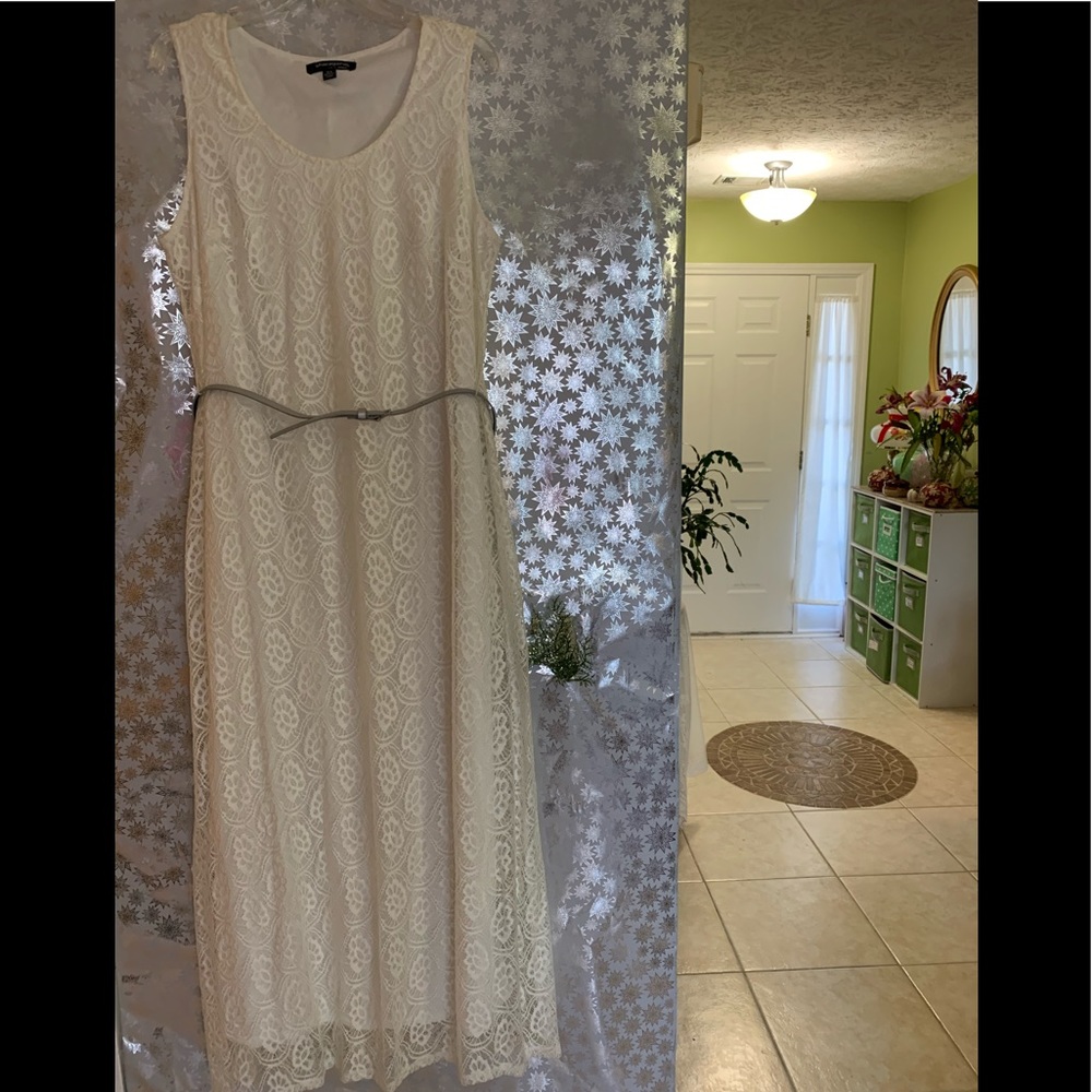 SHARAGANO MAXI DRESS Sz 16W